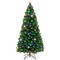 Best Choice Products Pre-Lit Fiber Optic Artificial Pine Christmas Tree w/ Multicolored LED Lights, 8 Sequences
